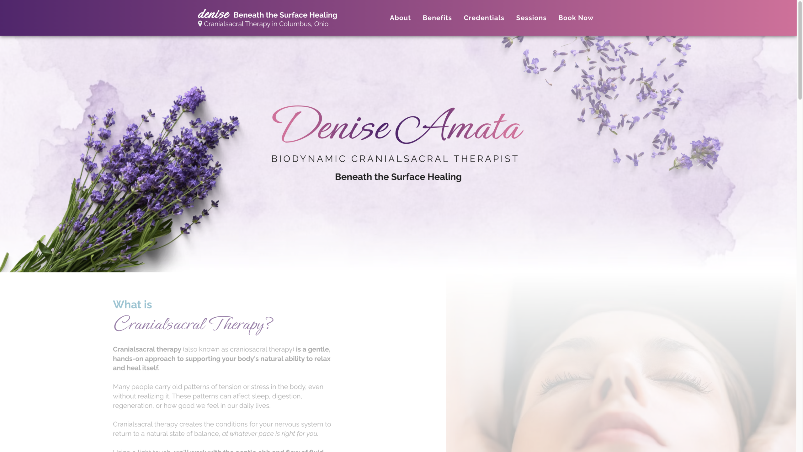Beneath the Surface Healing Website 1