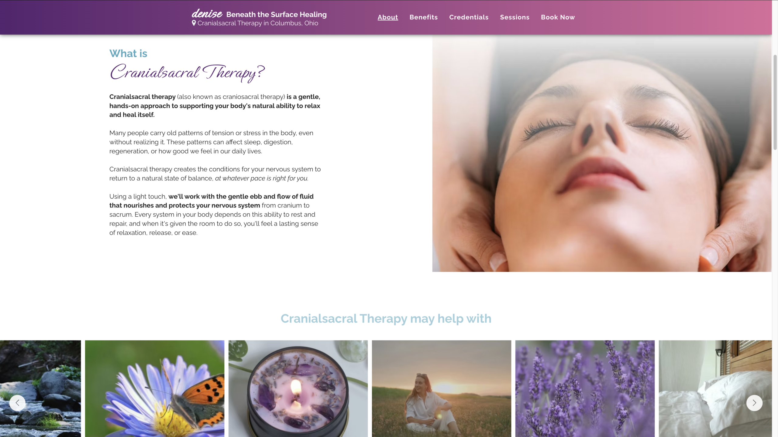 Beneath the Surface Healing Website 2