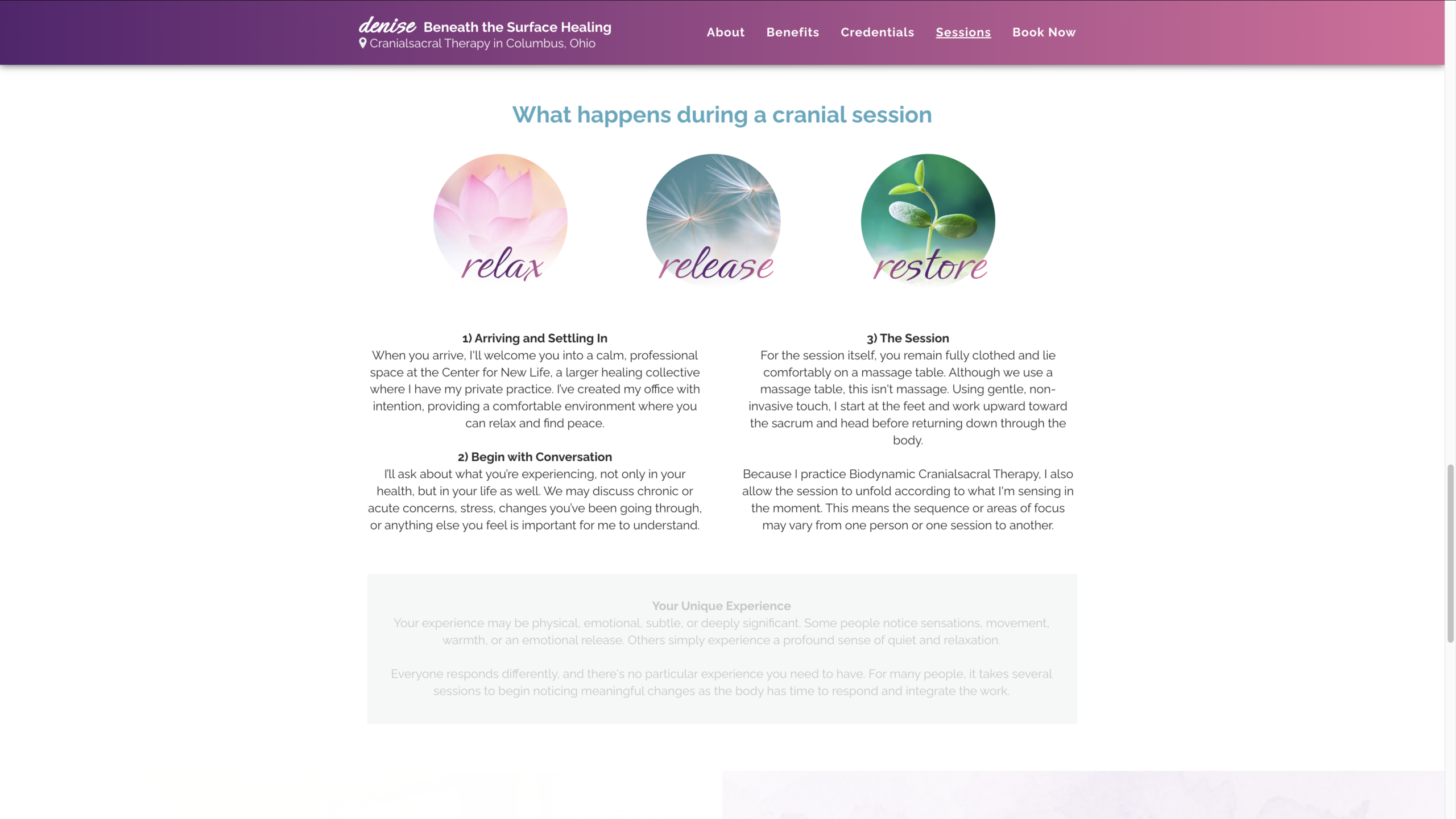 Beneath the Surface Healing Website 5